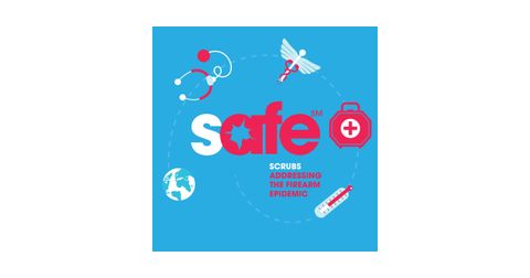 SAFE (Scrubs Addressing the Firearm Epidemic) Logo